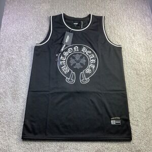 Watson Studios Chrome Aint No Love Basketball Jersey Black Mens Size Large NWT